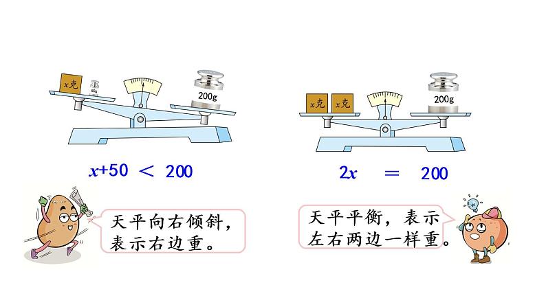 2021春苏教版数学五年级下册第一单元 简易方程（课件）1.1 等式、方程的含义05