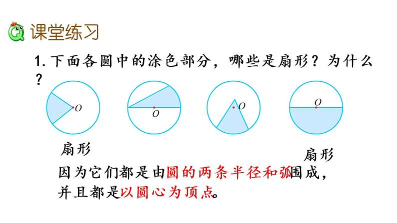 2021春苏教版数学五年级下册第六单元 圆（课件）6.2 扇形的认识06