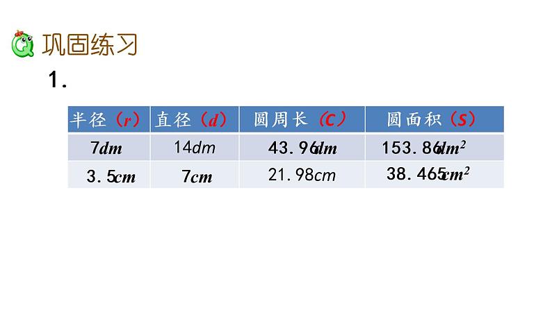 2021春苏教版数学五年级下册第六单元 圆（课件）6.10 练习十五04