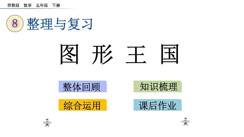 2021春苏教版数学五年级下册第八单元 整理与复习（课件）8.3 图形王国01