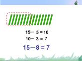 一年级数学下册课件1.20以内的退位减法4.十几减8、7苏教版 (共17张PPT)