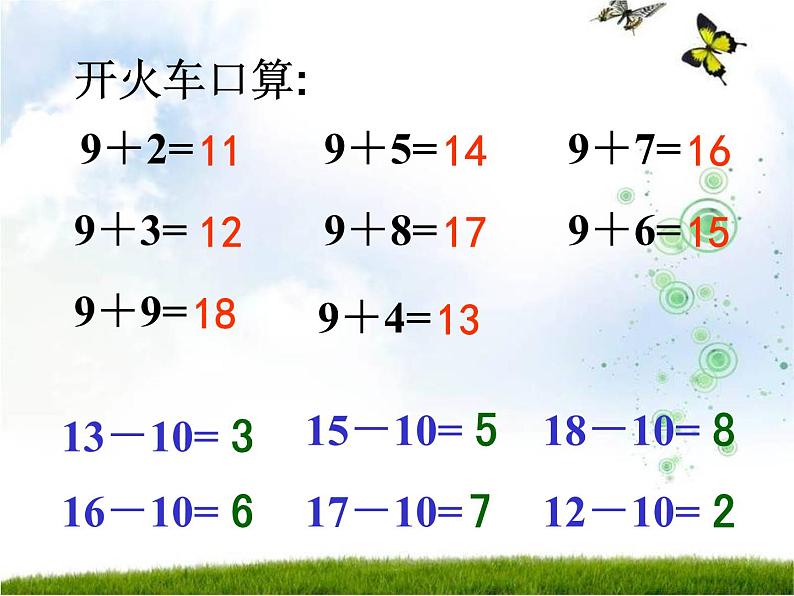 一年级下册数学课件1.20以内的退位减法1 10几减9苏教版  (共25张PPT)03