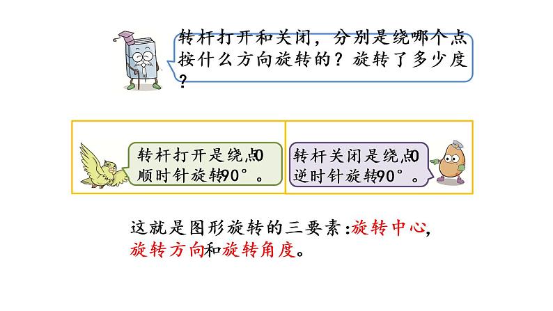 2021春苏教版数学四年级下册第一单元 平移、旋转和轴对称（课件）1.2 认识图形的旋转04