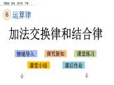 2021春苏教版数学四年级下册第六单元 运算律（课件）6.1 加法交换律和结合律