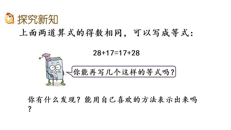 2021春苏教版数学四年级下册第六单元 运算律（课件）6.1 加法交换律和结合律第3页