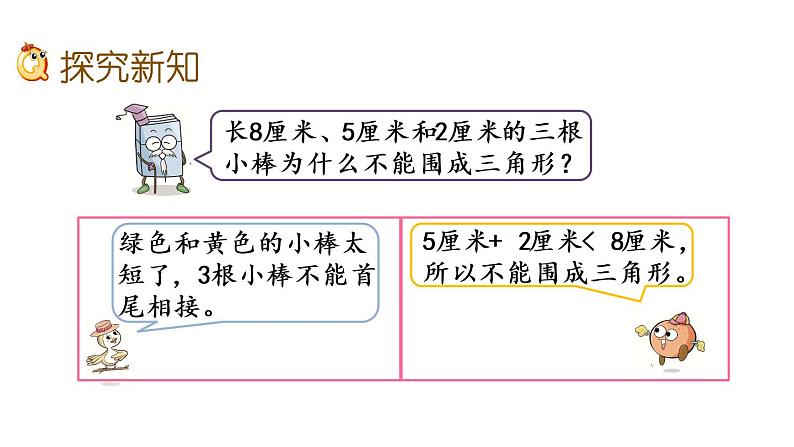 2021春苏教版数学四年级下册第七单元 三角形、平行四边形和梯形（课件）7.2 三角形两边之和大于第三边03