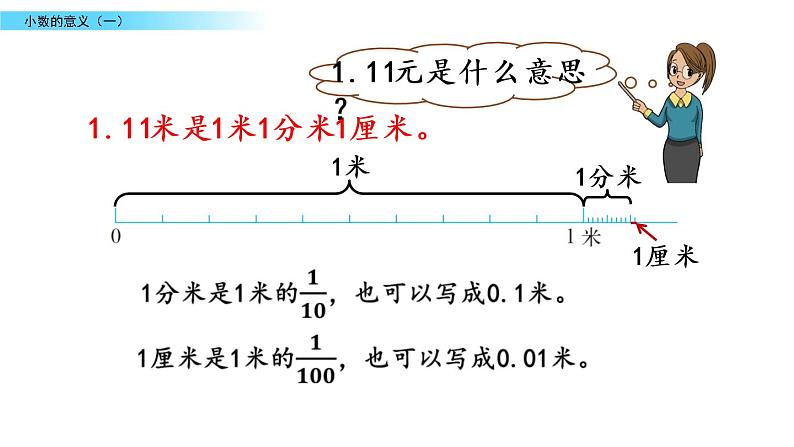 北师大版数学四年级下册第一单元第1课时 小数的意义（一）ppt06