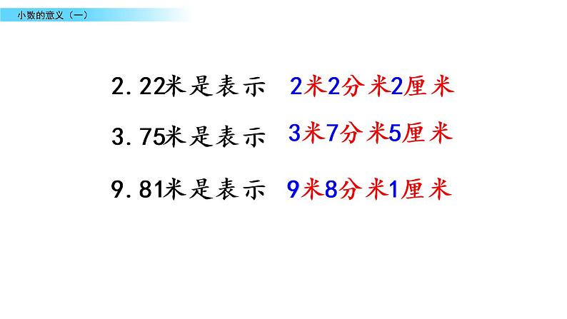 北师大版数学四年级下册第一单元第1课时 小数的意义（一）ppt07