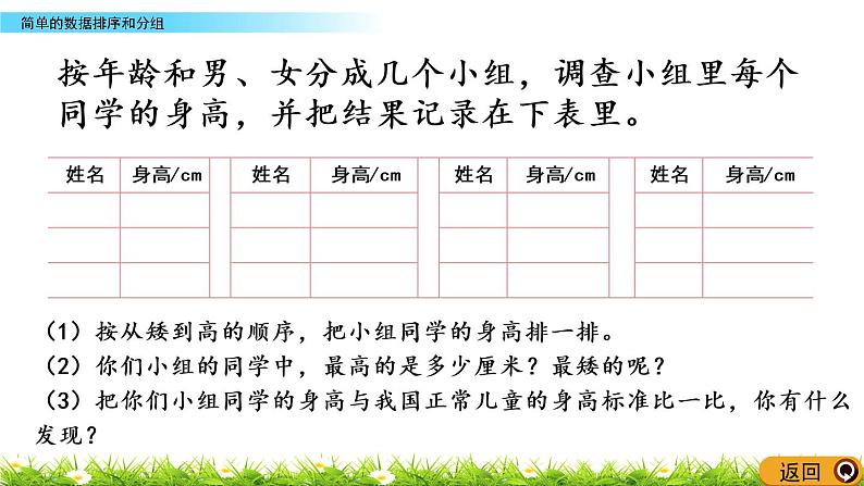 9.2《简单的数据排序和分组》PPT课件 苏教版 三年级数学下册第4页