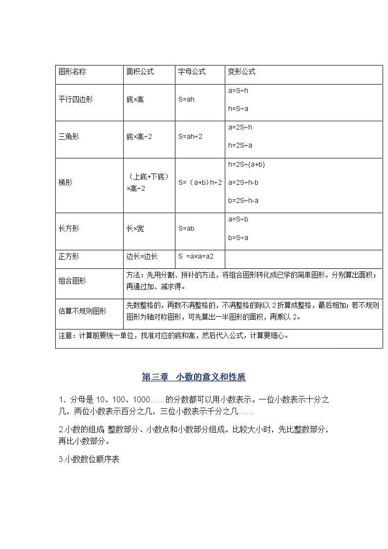 苏教版五年级上册数学1-8章 学案03