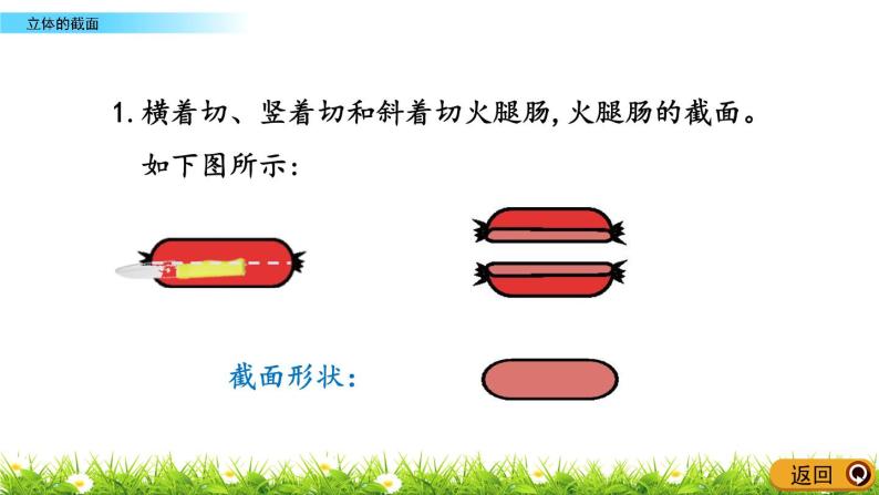 2.8《立体的截面》PPT课件 青岛版（六三制）版 六年级数学下册05