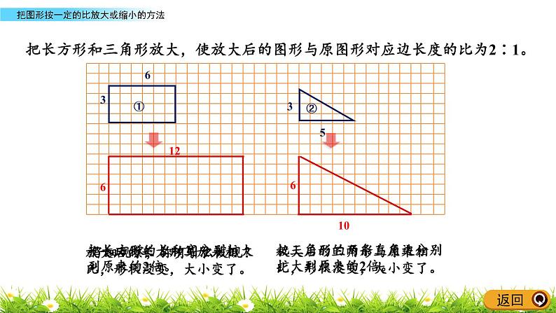 4.4《把图形按一定的比放大或缩小的方法》PPT课件 青岛版（六三制）版 六年级数学下册05