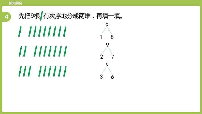 5.苏教版一上第七单元《分与合》第5课时《9的分与合》第6页