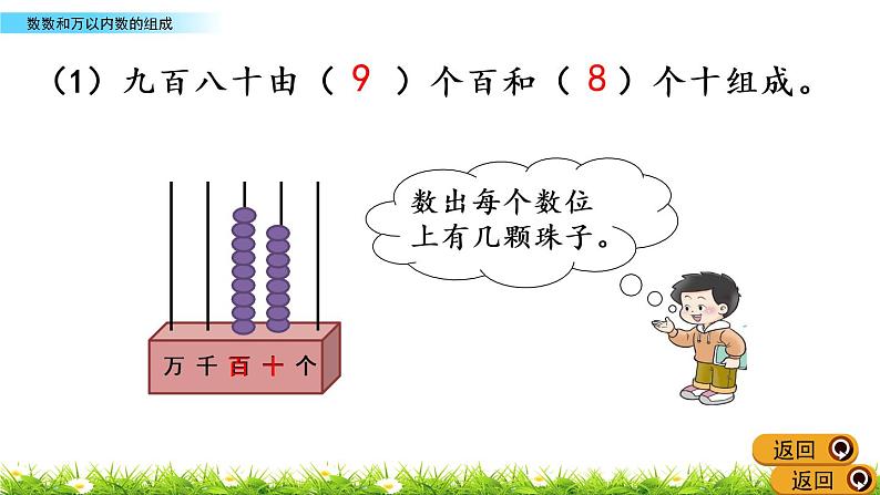 1.2《数数和万以内数的组成》PPT课件 西师大版 二年级数学下册第8页