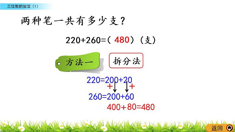 3.6《三位数的加法（1）》PPT课件 西师大版 二年级数学下册04