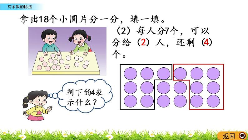 5.2《有余数的除法》PPT课件 西师大版 二年级数学下册04