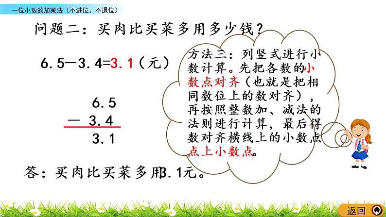 5.5《一位小数的加减法（不进位、不退位）》PPT课件 西师大版 三年级数学下册06