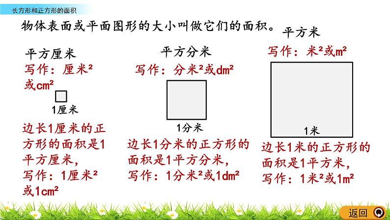 7.2《长方形和正方形的面积》PPT课件 西师大版 三年级数学下册04