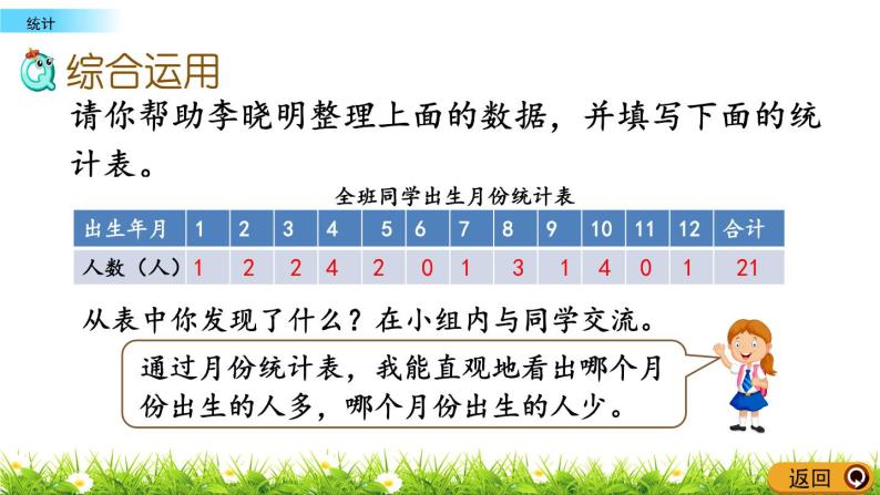 7.5《统计》PPT课件 西师大版 三年级数学下册04