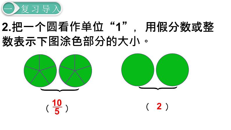 人教版数学五年级下册课件：第4单元第4课时  假分数化成整数或带分数 课件PPT03