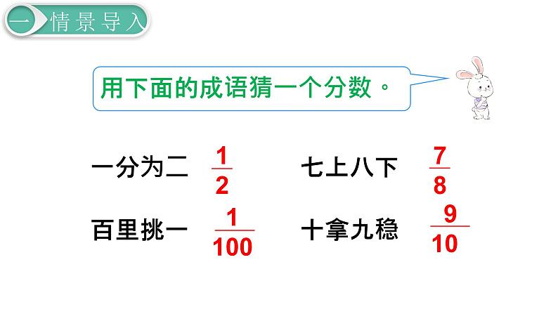 人教版数学五年级下册课件：第4单元第1课时  分数的产生和分数的意义 课件PPT02