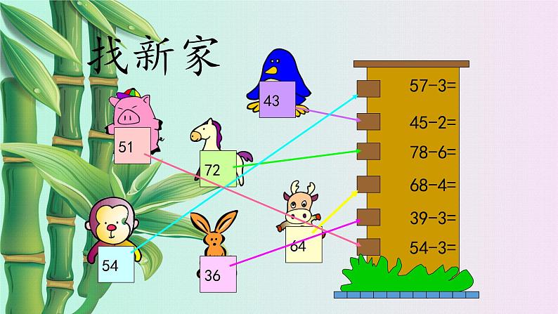 100以内的加法和减法1小学  数学  冀教版  一年级下册第8页