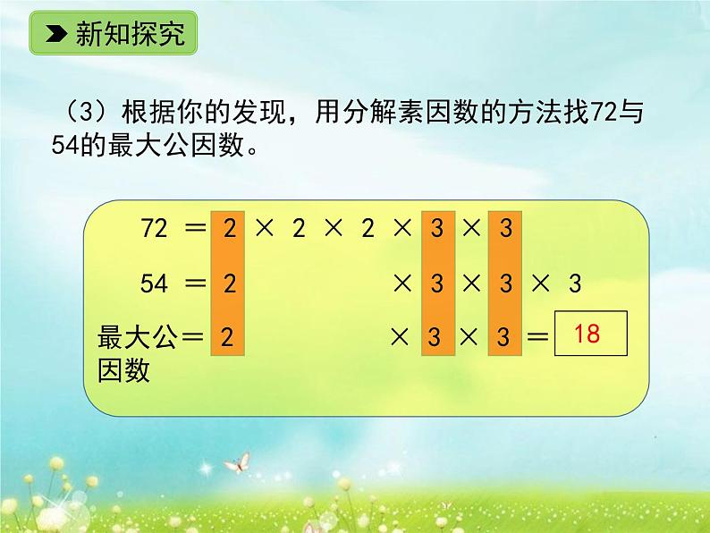 五年级下册数学课件-1.4 公因数（2）PPT课件05