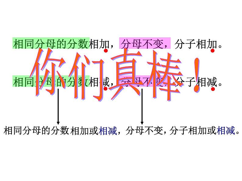 五年级下册数学课件-2.9分数加减法 (共18张PPT)课件07