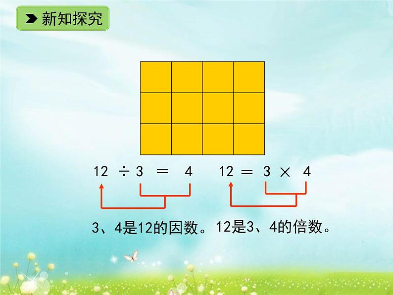 浙教版四年级下册数学课件-1.6 倍数与因数（1） (共15张PPT)课件第6页