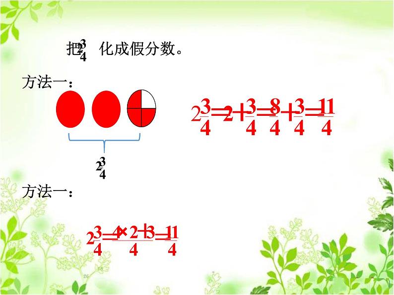 浙教版四年级下册数学课件-3.14假分数与带分数  (共14张PPT)课件07