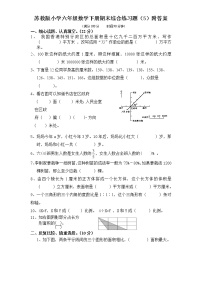 通用版数学六年级下册苏教版数学六年级下学期期末测试卷25