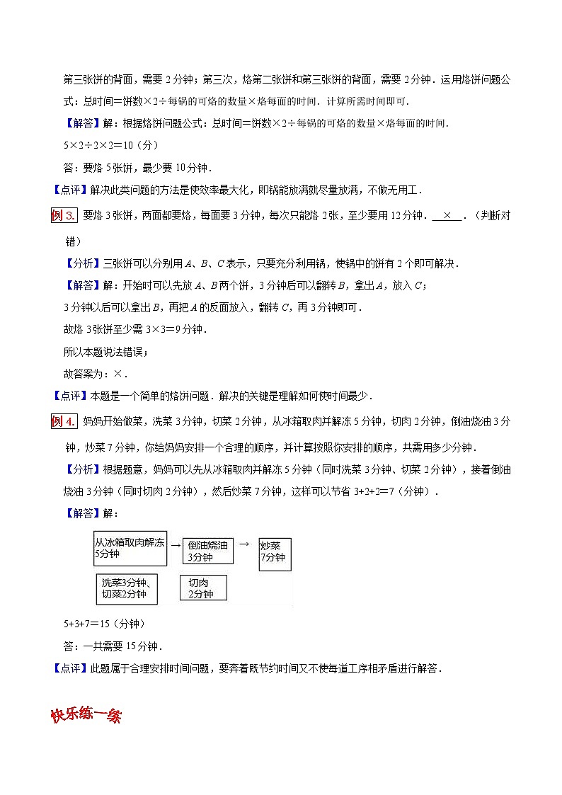 人教版四年级数学上【学霸笔记】第8章 数学广角-优化 (1)第2页