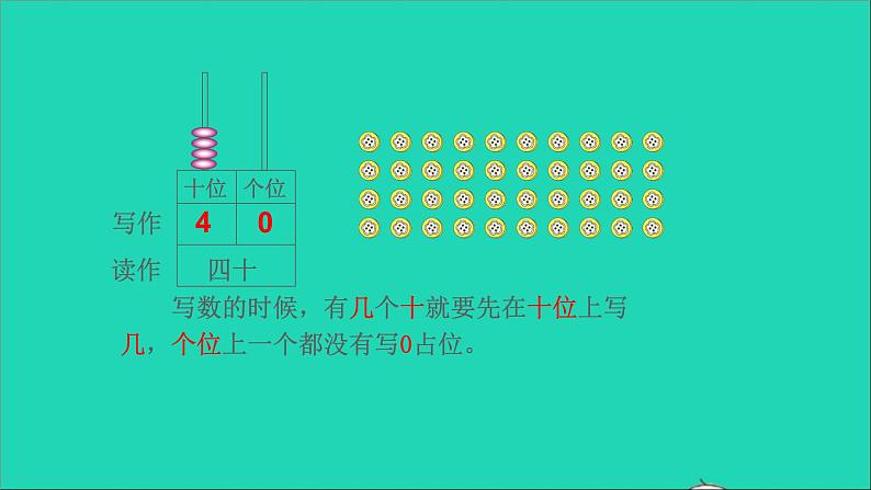 一年级数学下册四100以内数的认识第3课时读数写数 PPT06