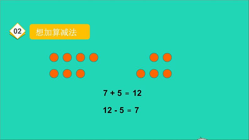 一年级数学下册二20以内的退位减法第5课时十几减5432 PPT06