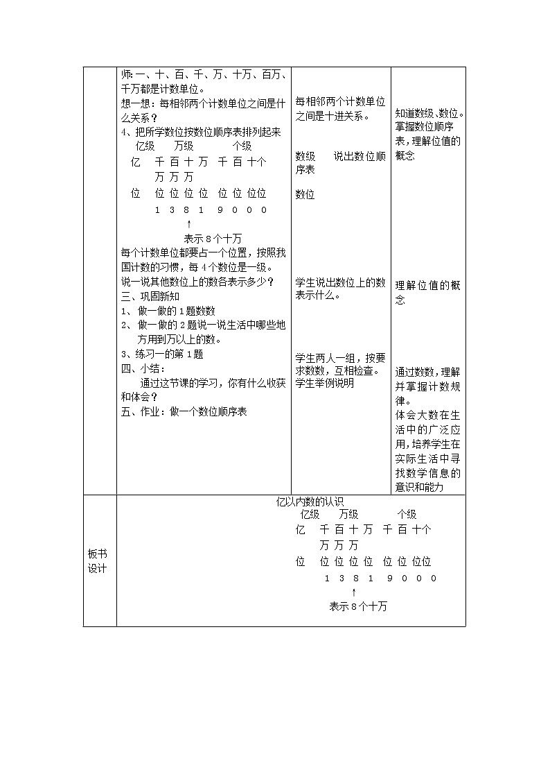 新课标人教版小学数学四年级上册全册教案02