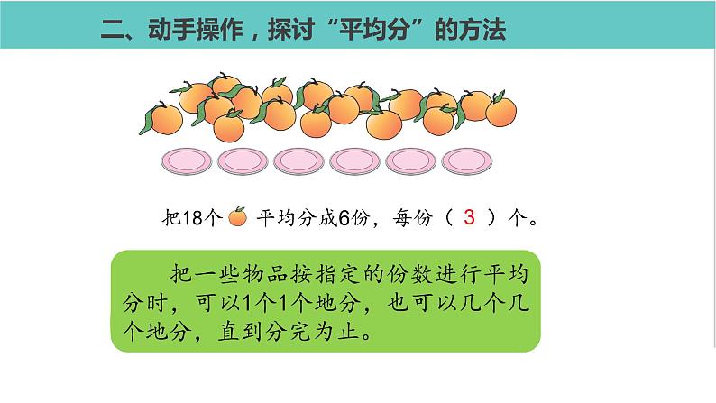 人教版二年级数学下册第2单元表内除法平均分第1课优质教学课件07