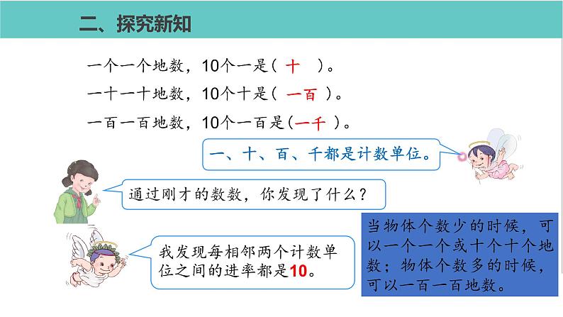 人教版二年级数学下册第7单元万以内数的认识  1000以内数的认识第1课优质教学课件05