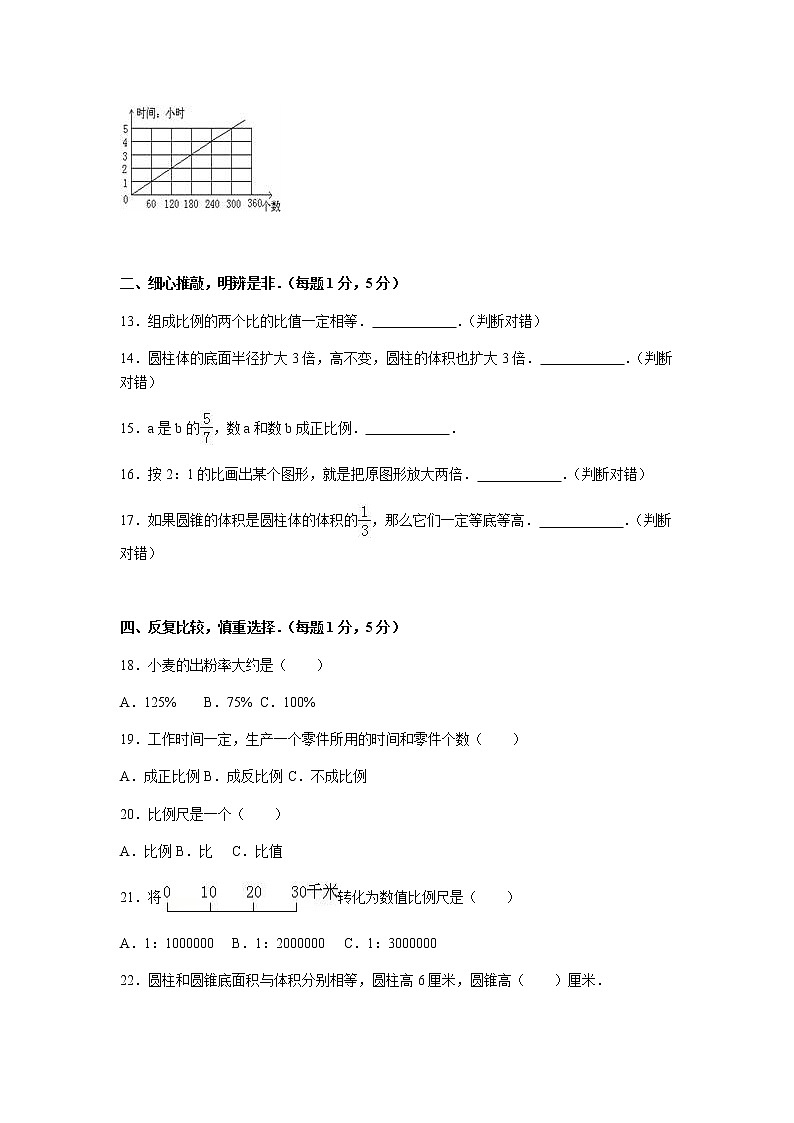 苏教版数学六年级下学期期中测试卷10（含答案解析）02