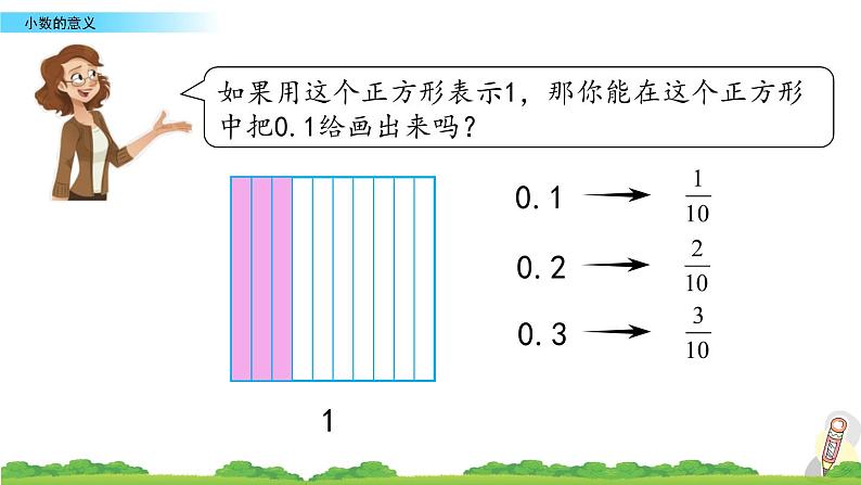 人教版数学四年级下册第四单元第1课时小数的意义ppt05