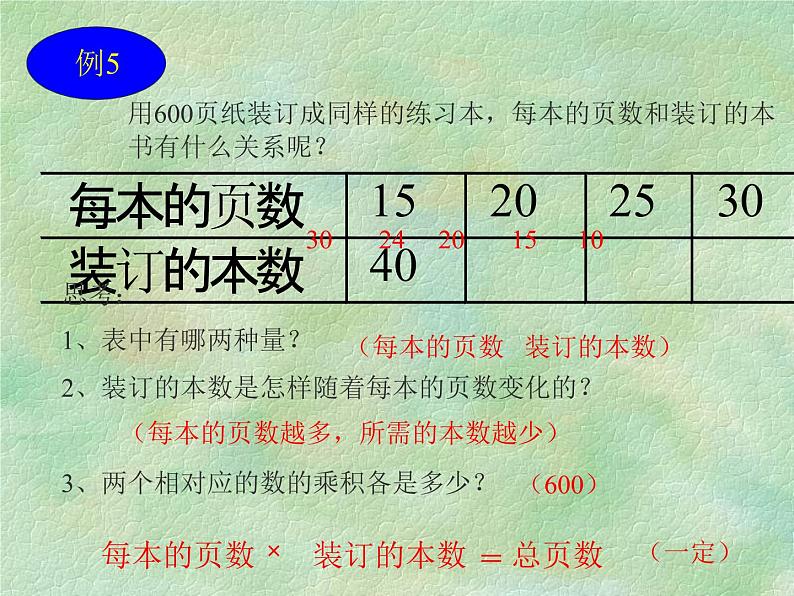 小学 数学人教版 六年级下册 4 比例 2 正比例和反比例 成反比例的量课件第4页