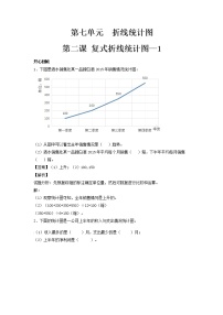 数学五年级下册7 折线统计图习题