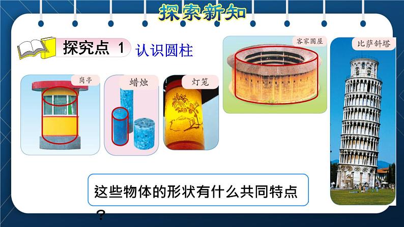 人教版六年级数学下册  第3单元 圆柱与圆锥 第1课时  圆柱的认识及侧面展开图（授课课件）第3页