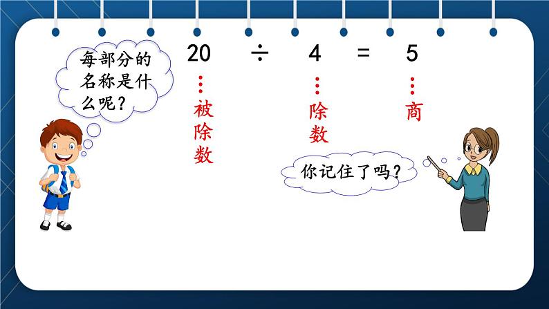 人教版二年级数学下册 第2单元  表内除法（一） 第5课时  除法算式各部分的名称(授课课件）08