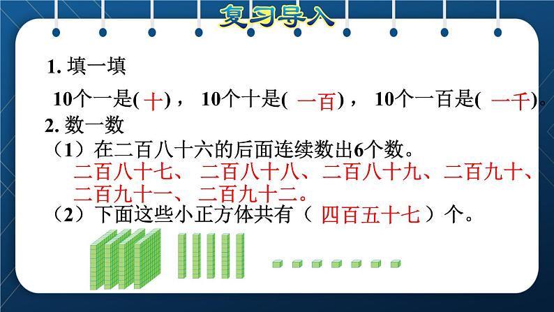 人教版二年级数学下册 第7单元  万以内数的认识 第2课时  1000以内数的组成、读写 课件03