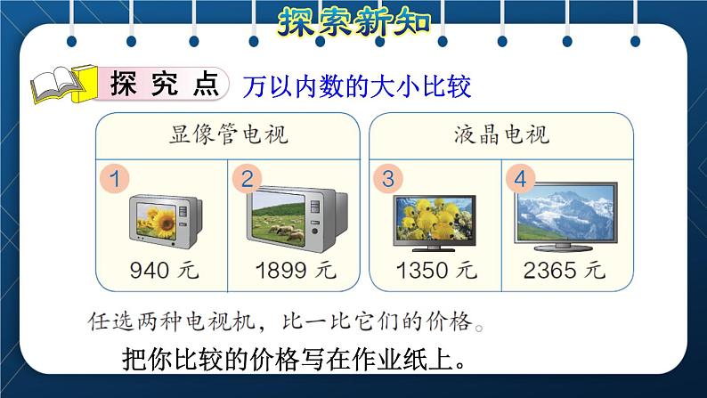 人教版二年级数学下册 第7单元  万以内数的认识 第7课时  10000以内数的大小比较 课件05