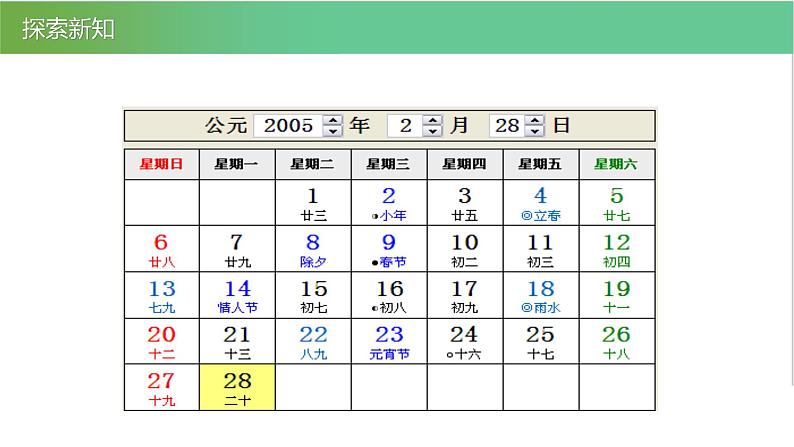 人教版数学三年级下册6.2平年和闰年优质教学PPT课件06