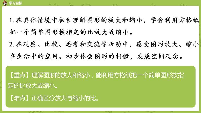 苏教版六年级数学下册   4.1图形的放大与缩小（PPT课件）02