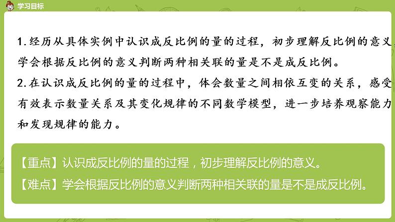 苏教版六年级数学下册   6.2   反比例的意义（PPT课件）02