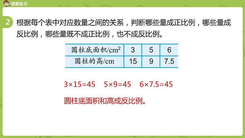 苏教版六年级数学下册   6.3  正、反比例的练习（PPT课件）06