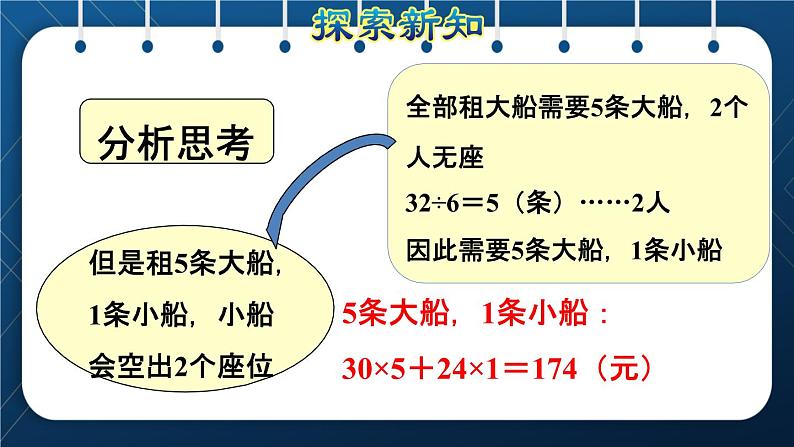 人教版四年级数学下册  第1单元  四则运算 第5课时   解决问题授课课件第7页